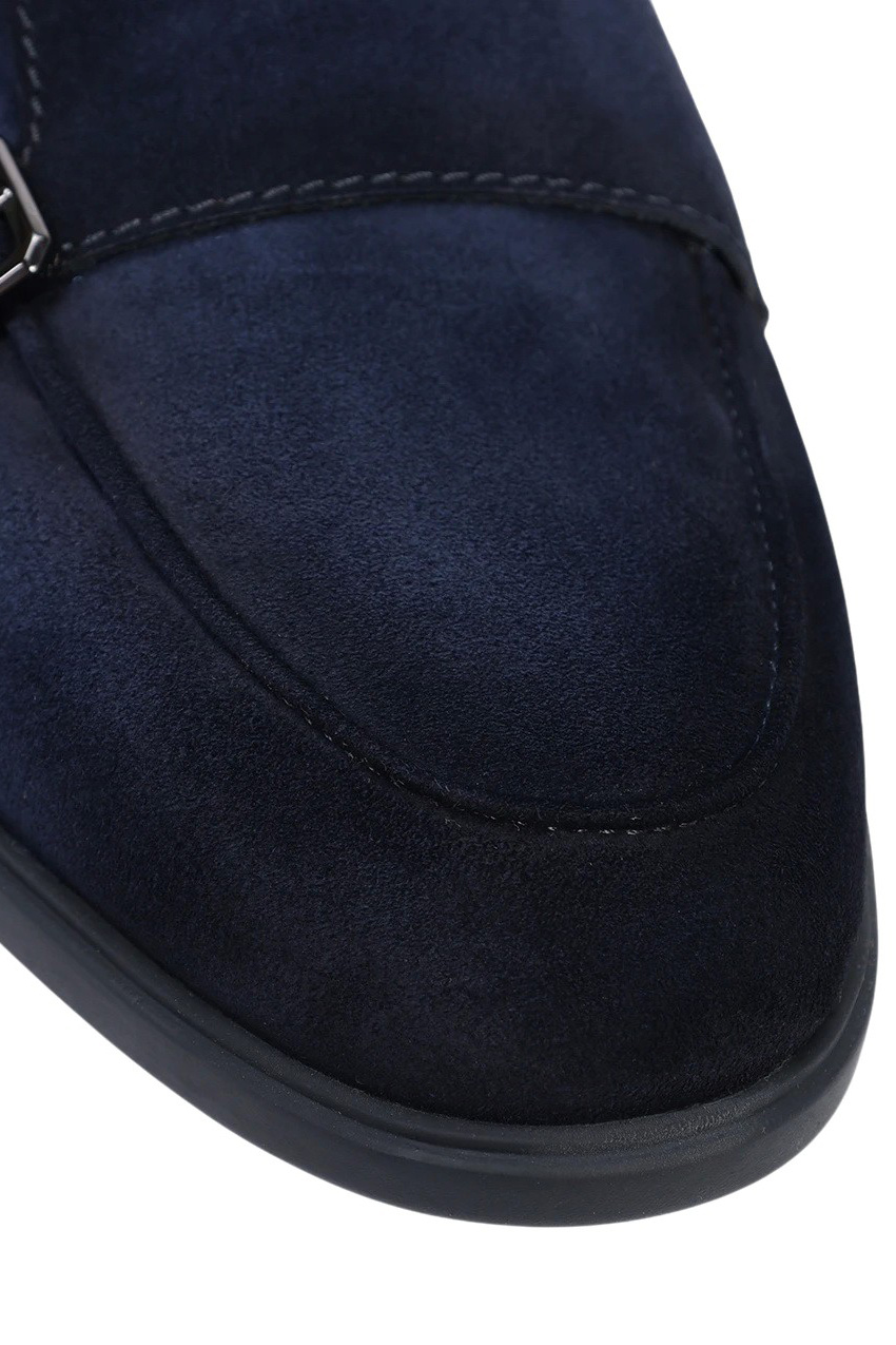 Лоферы PURA из натуральной замши|Основной цвет:Синий Мужской Santoni Лоферы PURA из натуральной замши (цвет ), артикул MGAG19006OOTSEAAU60 | Фото 5