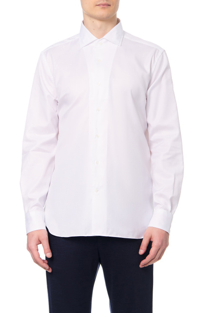 Рубашка из натурального хлопка|Основной цвет:Белый|Артикул:89P156-2111264 | Фото 1