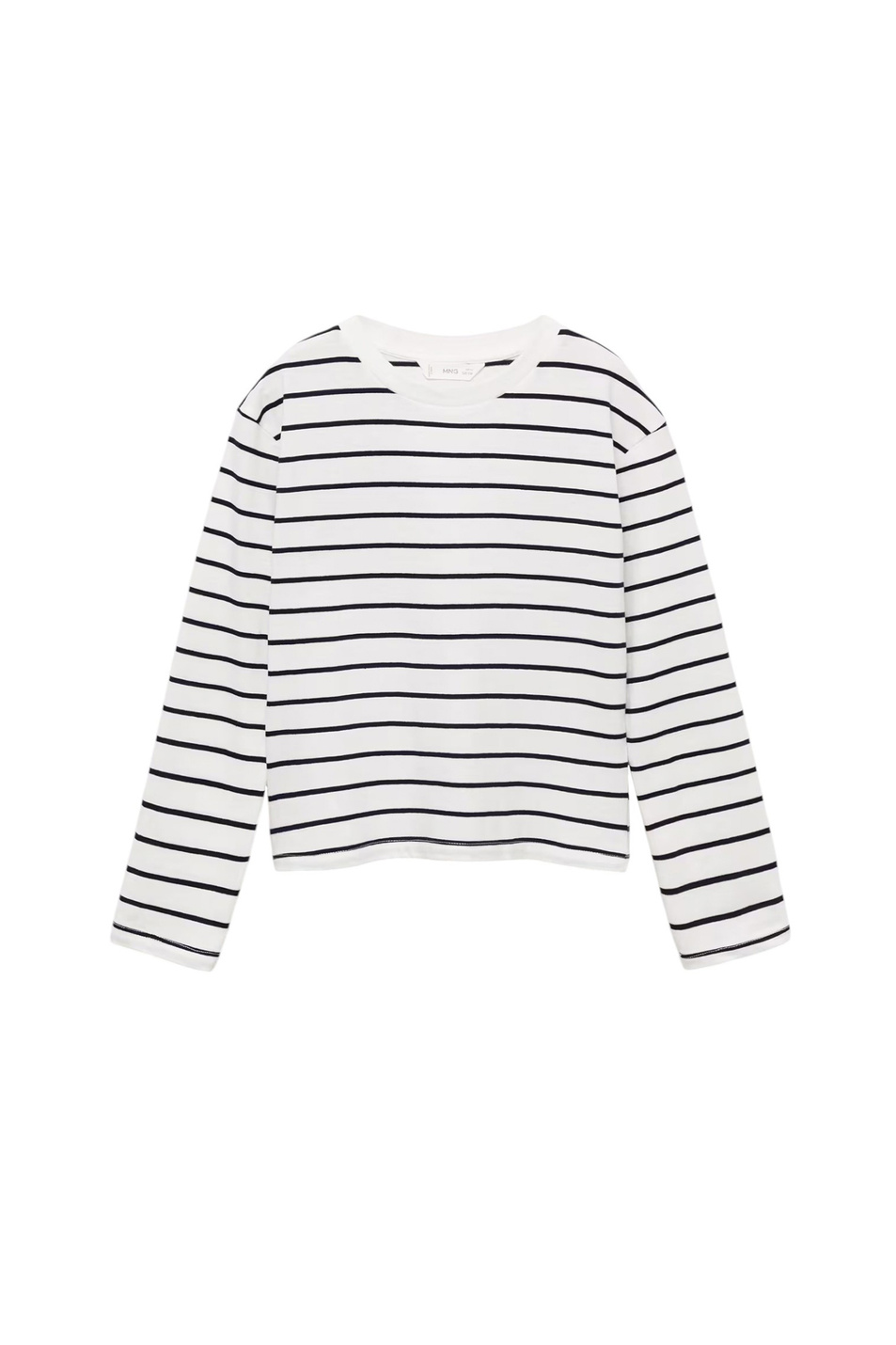 Девочкам Mango Kids Лонгслив STRIPES в полоску (цвет ), артикул 87040641 | Фото 1