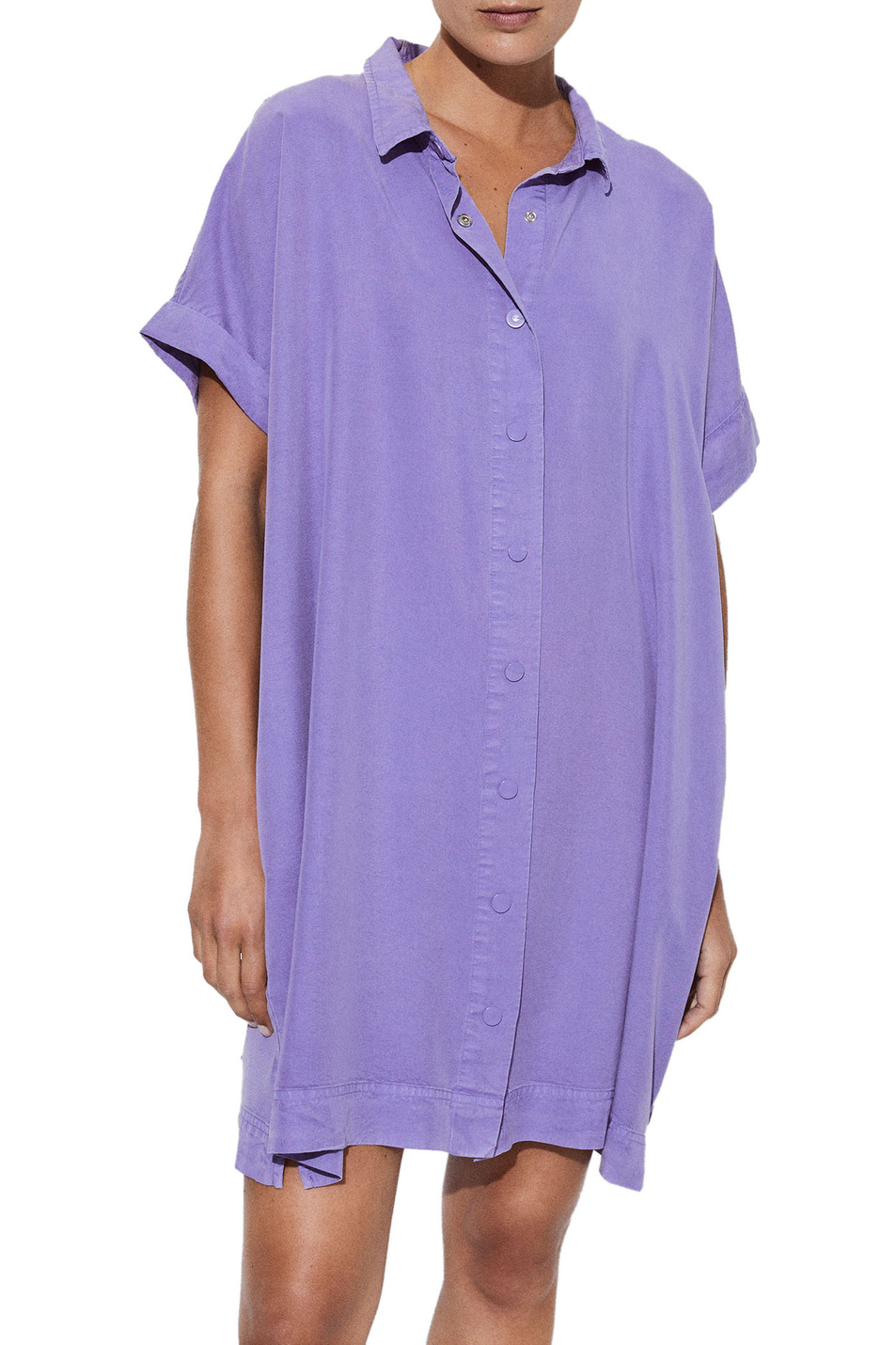 Женский Parfois Платье-рубашка из лиоцелла (цвет ), артикул 208038 | Фото 3