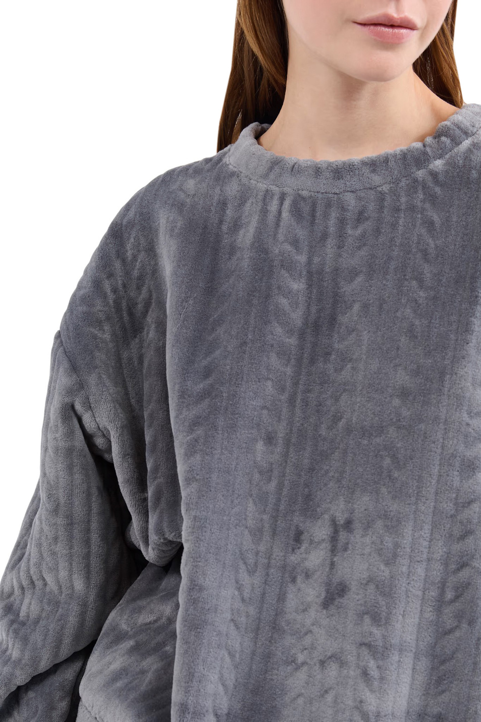 Женский Etam Свитшот MATILDA бархатный (цвет ), артикул 6556100 | Фото 4