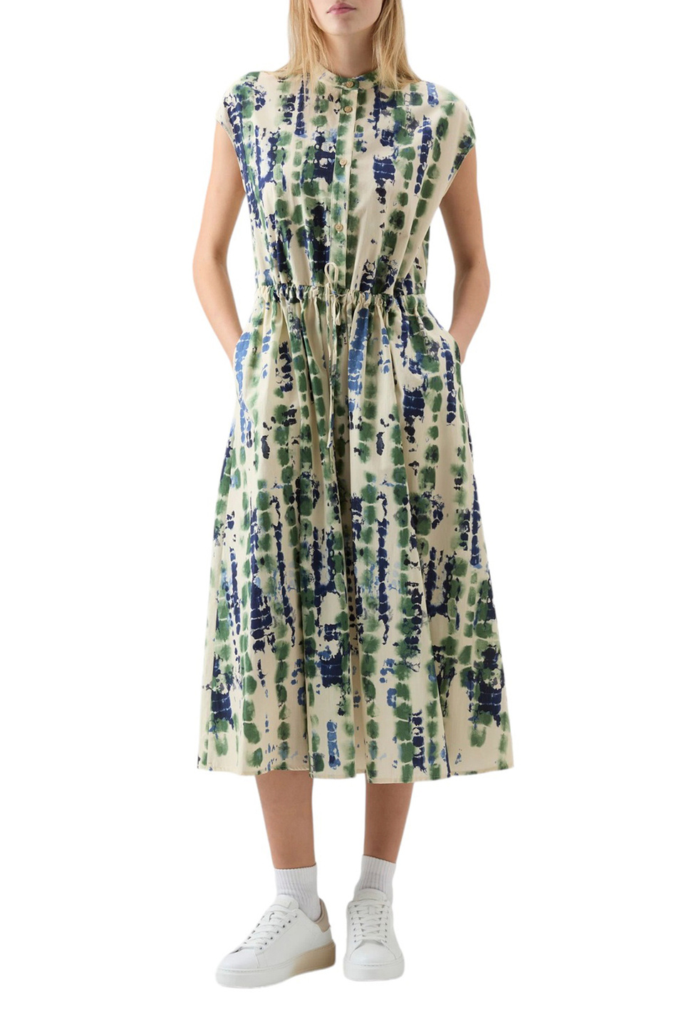 Женский Woolrich Платье из натурального хлопка с принтом (цвет ), артикул CFWWDR0149FRUT3706 | Фото 3