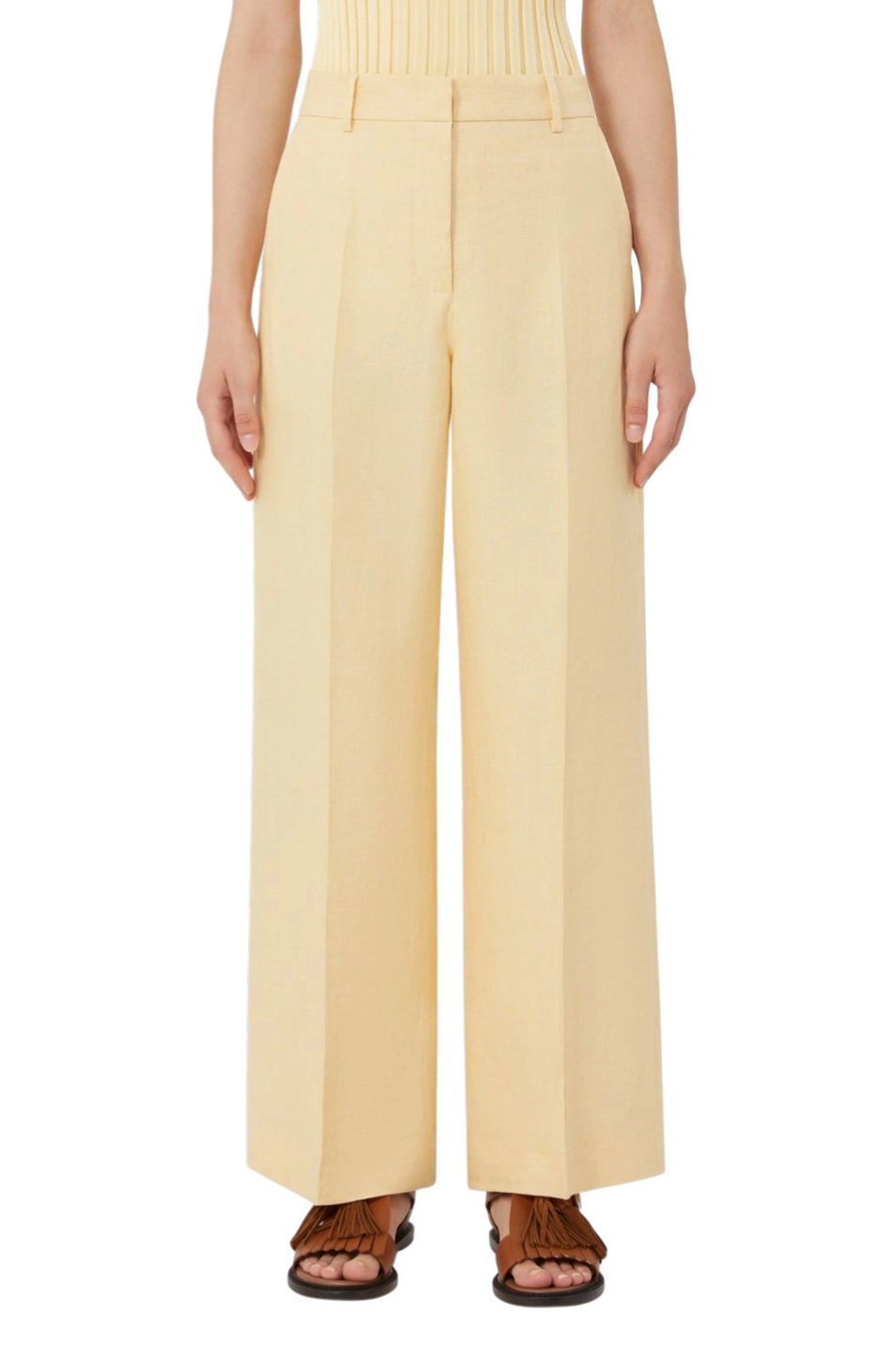 Женский Weekend Max Mara Брюки MALIZIA из льна (цвет ), артикул 2615131112 | Фото 3