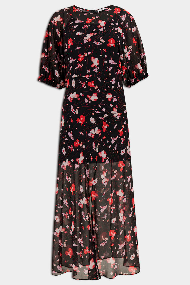 Платье BRIOSO с принтом|Основной цвет:Черный|Артикул:72210711 | Фото 1