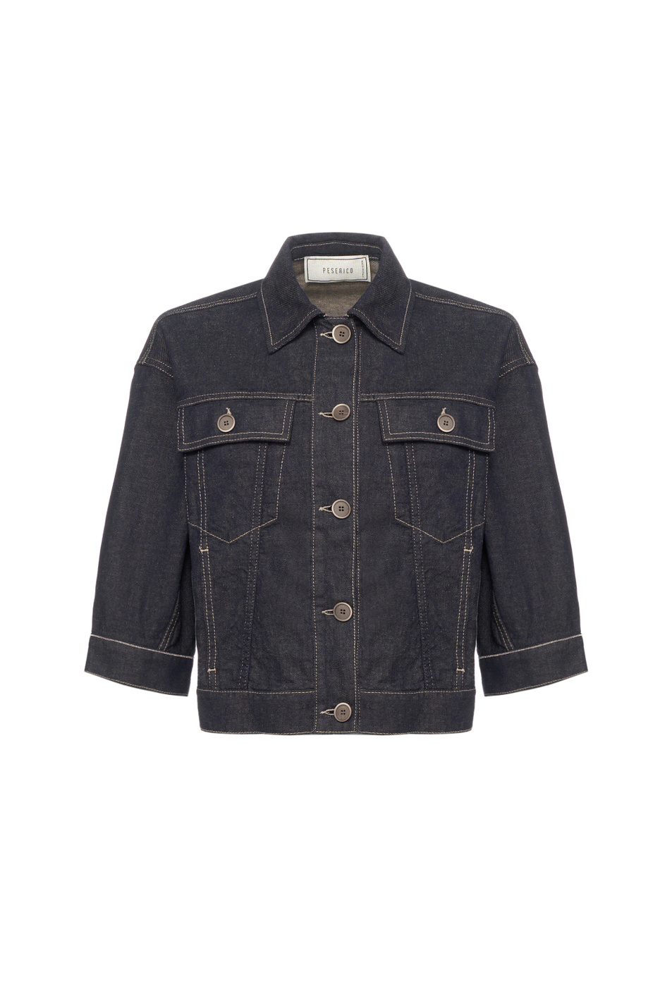 Женский Peserico Куртка джинсовая из хлопка и льна (цвет ), артикул S21559L12-07934 | Фото 1