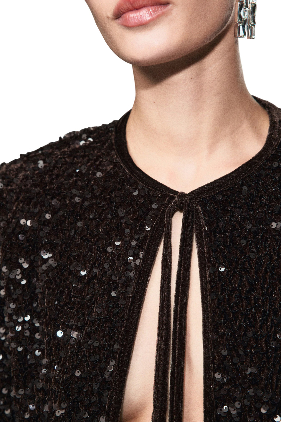 Женский Mango Жакет XTURNER с пайетками (цвет ), артикул 17089112 | Фото 5