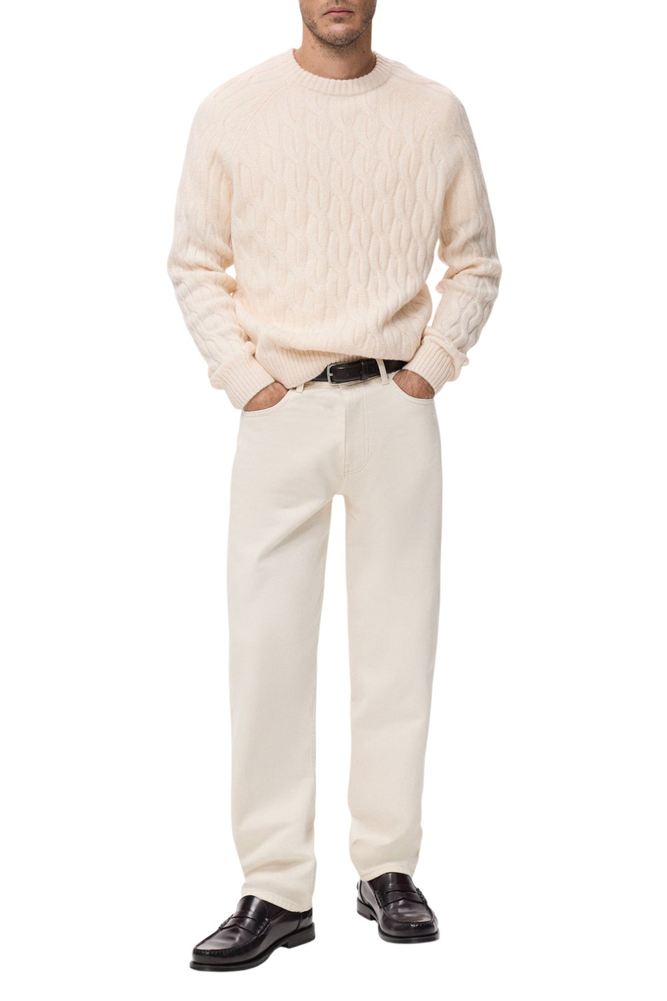 Свитер MARIA|Основной цвет:Кремовый Мужской Mango Man Свитер MARIA (цвет ), артикул 27091242 | Фото 2