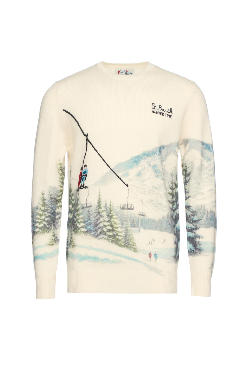 Джемпер HERON из смесовой шерсти|Основной цвет:Кремовый Мужской MC2 Saint Barth Джемпер HERON из смесовой шерсти (цвет ), артикул HER0022-00390I | Фото 1