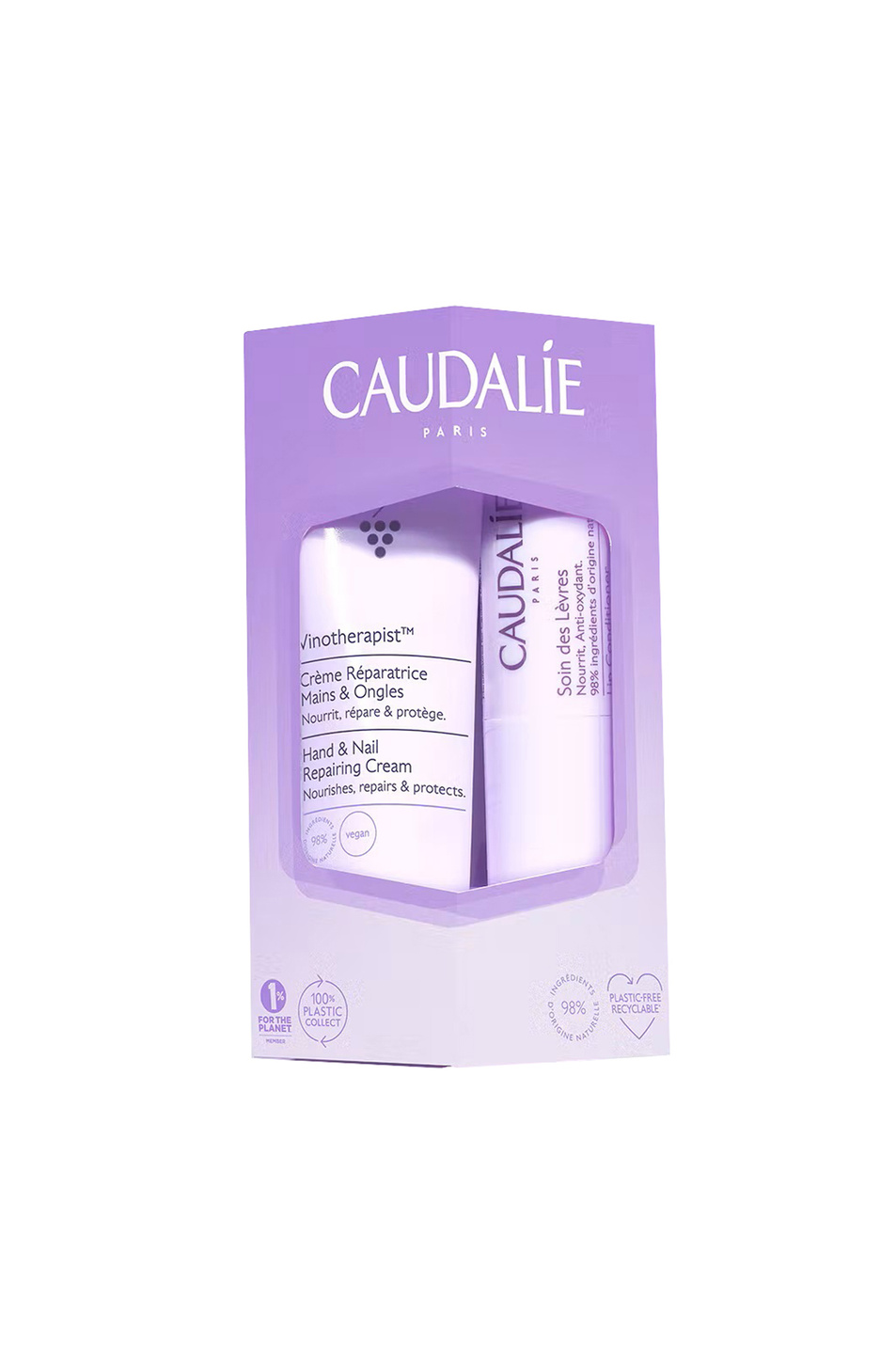 Не имеет пола Caudalie Косметический набор Vinotherapist Duo Liphand (крем для рук и ногтей + бальзам для губ) (цвет ), артикул 2735-1 | Фото 1