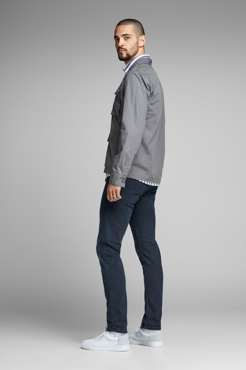 Мужской Jack & Jones Зауженные джинсы GLENN FELIX Slim Fit (цвет ), артикул 12125513 | Фото 4