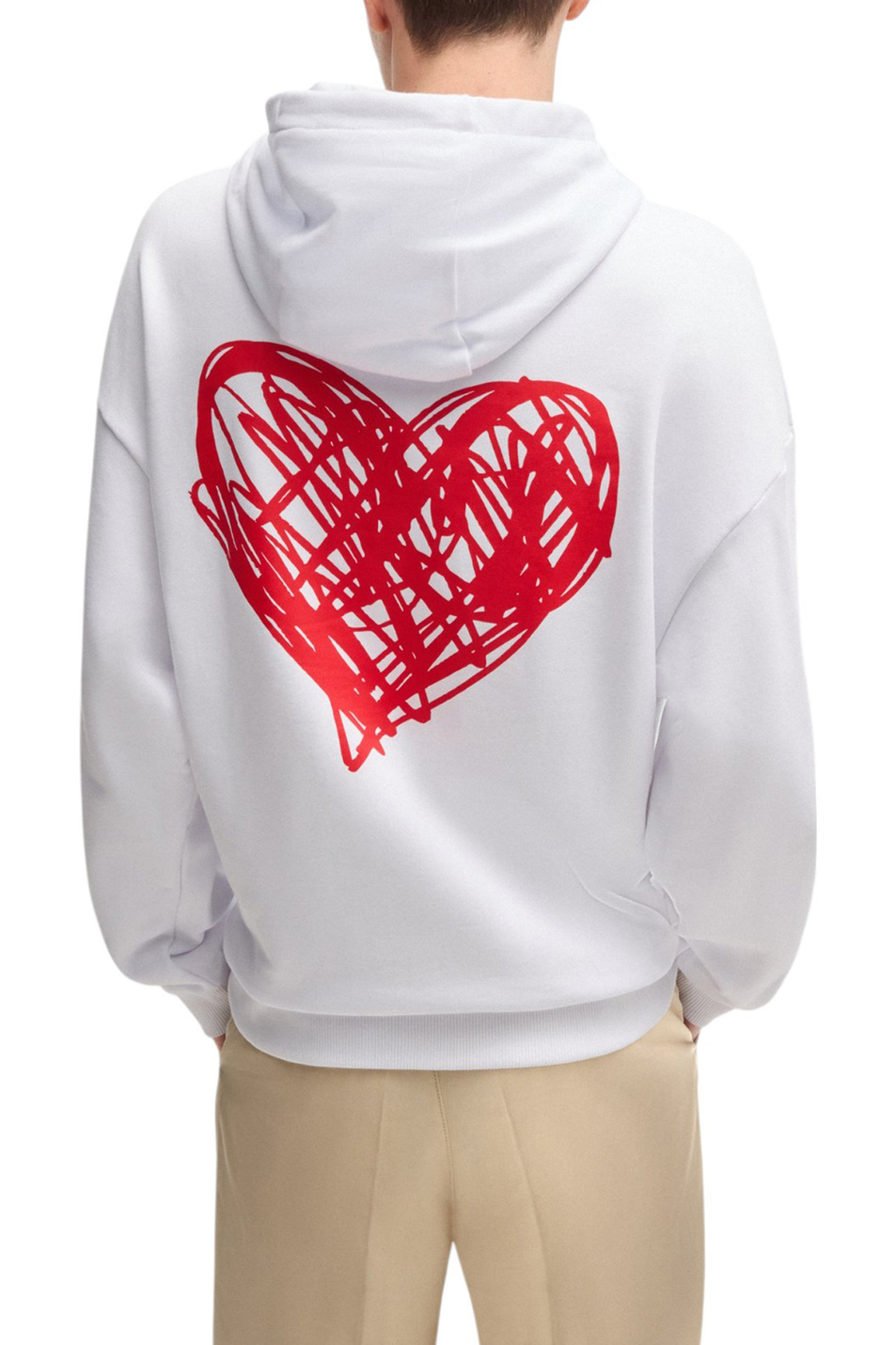 Мужской HUGO Худи Dewgili из натурального хлопка (цвет ), артикул 50530577 | Фото 3