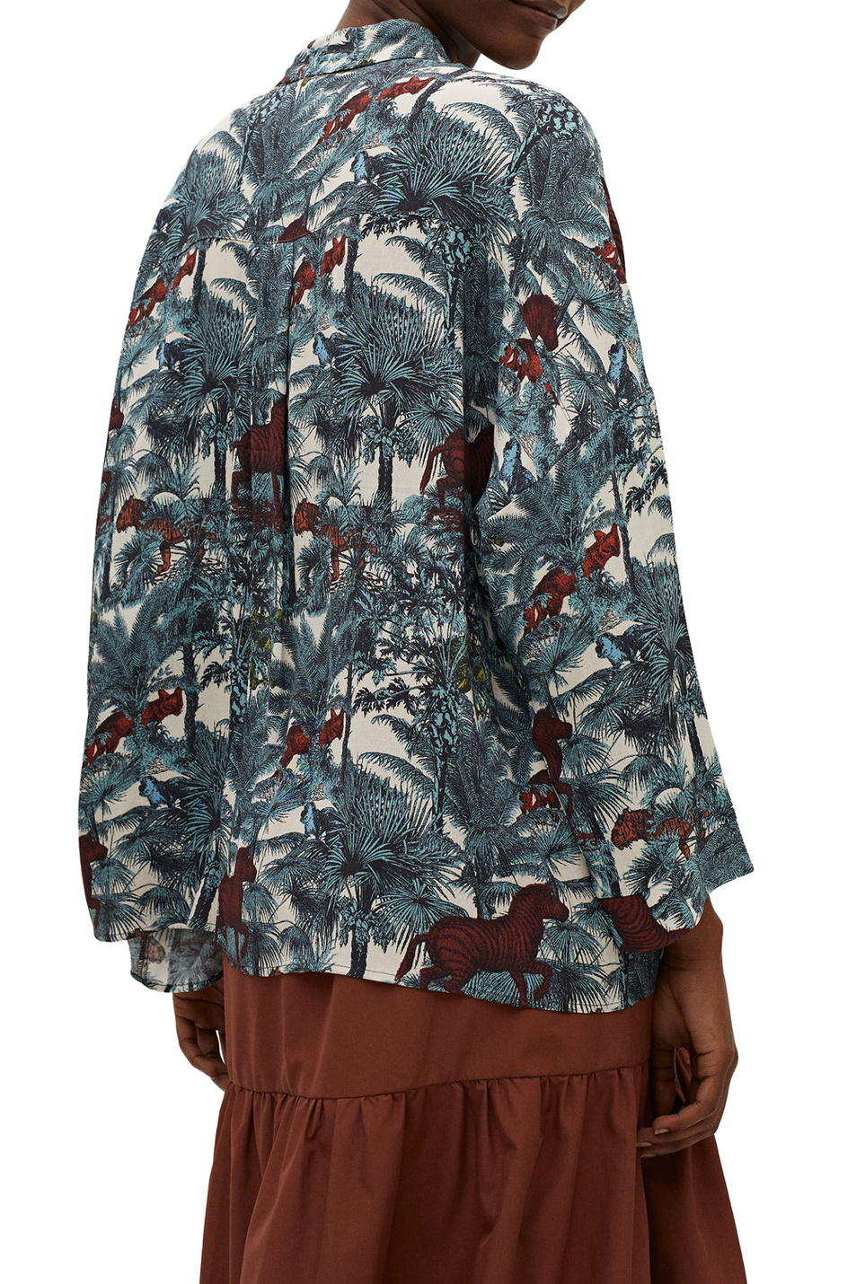 Parfois Рубашка свободного кроя с принтом (цвет ), артикул 184455 | Фото 3