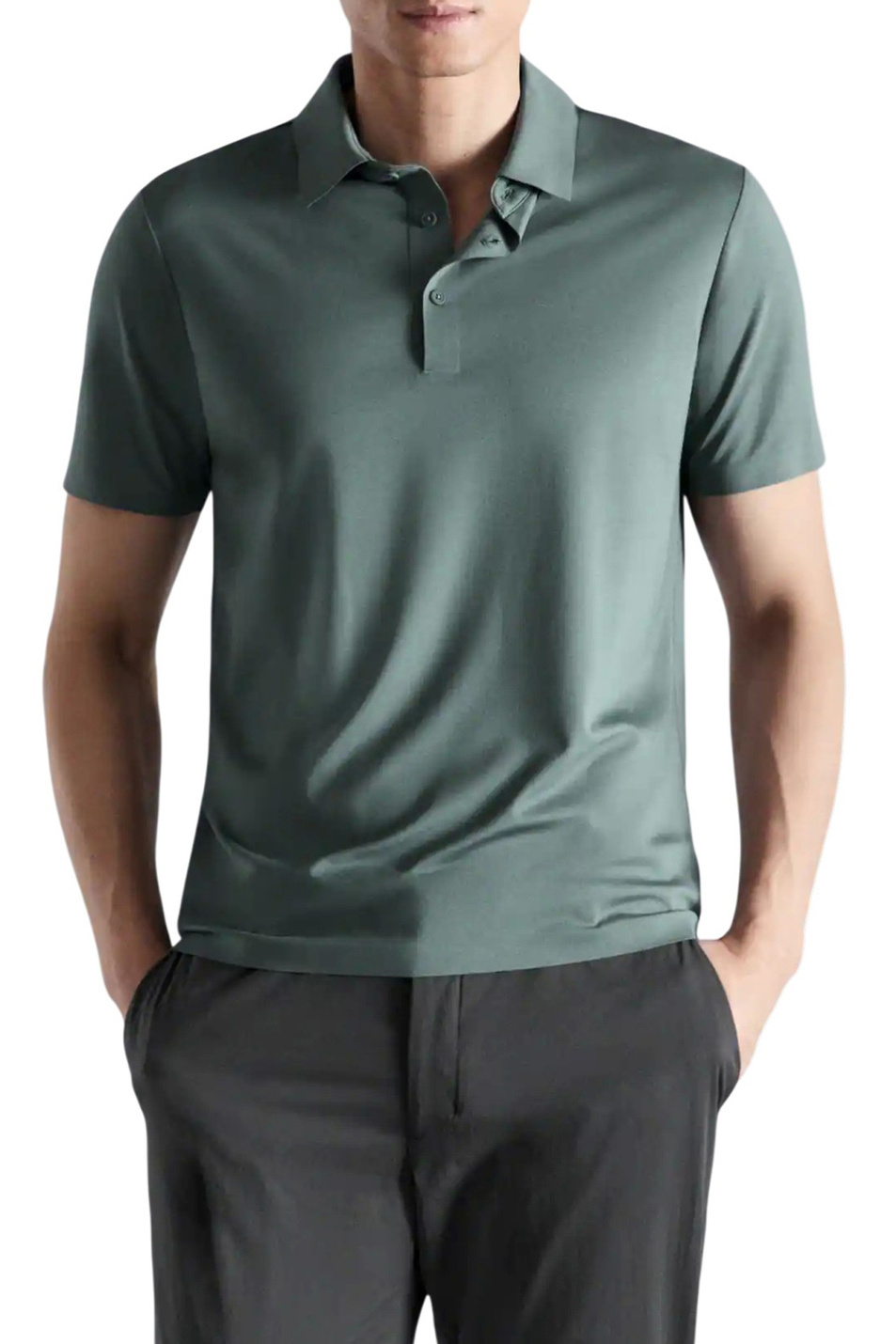 Мужской Mango Man Поло LAZIOP приталенного кроя (цвет ), артикул 27054425 | Фото 3