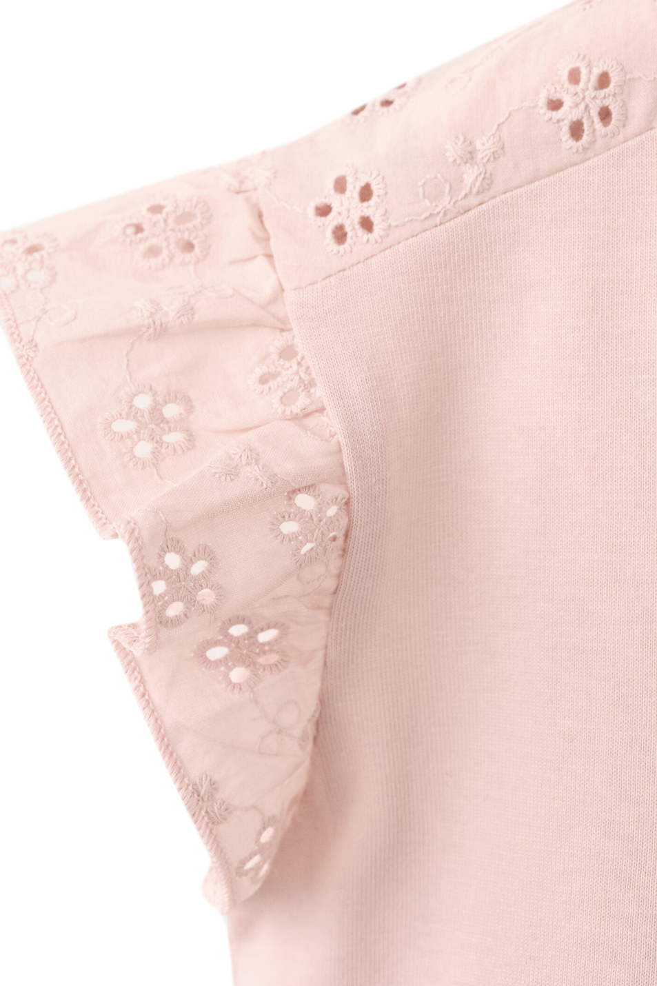 Малышкам девочкам Mango Kids Топ DOBLE с оборками (цвет ), артикул 27046339 | Фото 3