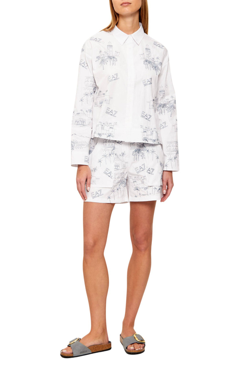 Женский EA7 Шорты с принтом (цвет ), артикул 7W001026-AF21126 | Фото 3