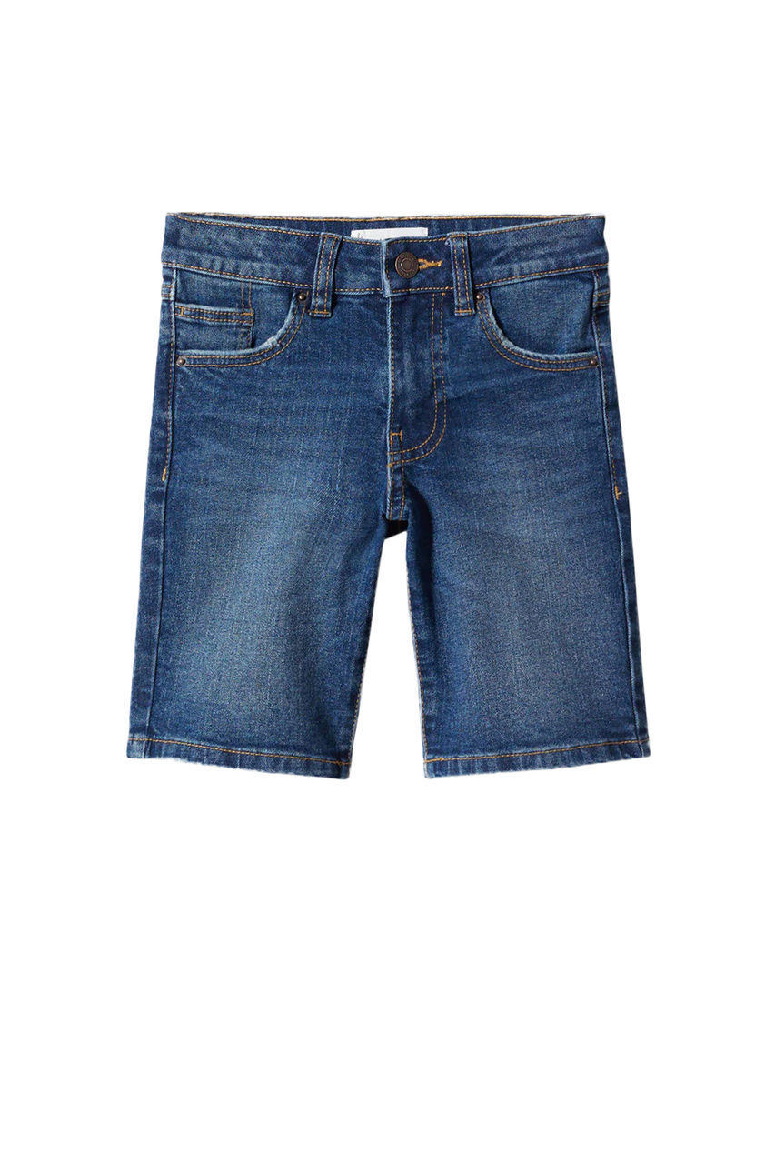 Шорты джинсовые JOHN из эластичного хлопка|Основной цвет:Синий|Артикул:47055941 | Фото 1