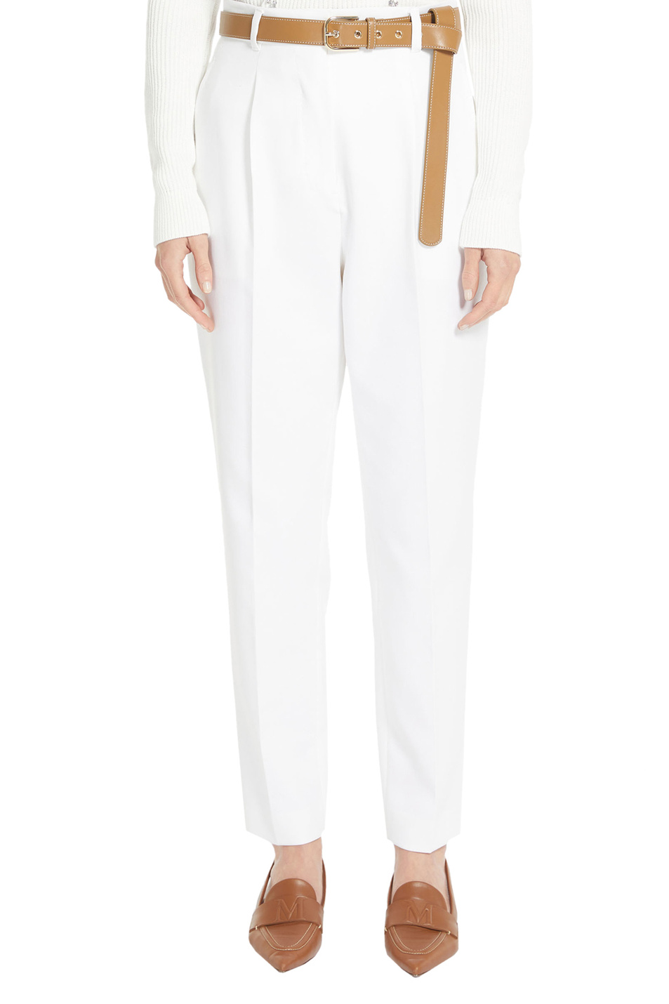 Женский Max Mara Брюки DOLORES из натурального хлопка (цвет ), артикул 2361310537 | Фото 3