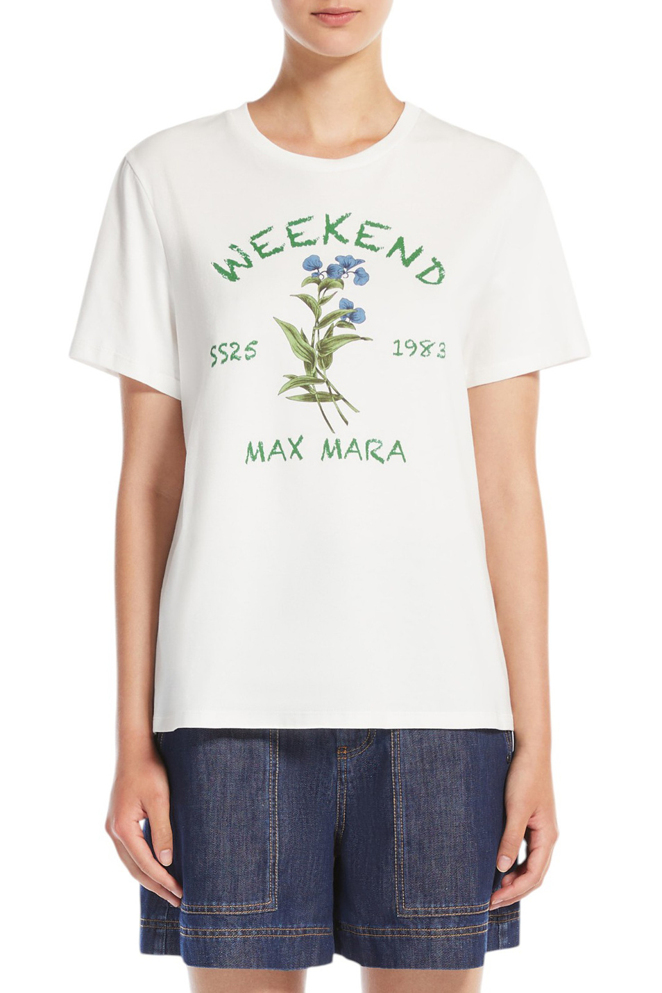 Женский Weekend Max Mara Футболка TEIERA из хлопка (цвет ), артикул 2515971052 | Фото 4