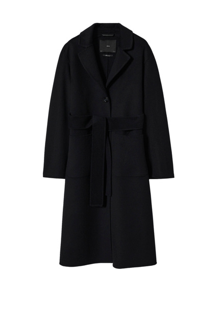 Пальто MANUELA с поясом|Основной цвет:Черный|Артикул:37005543 | Фото 1