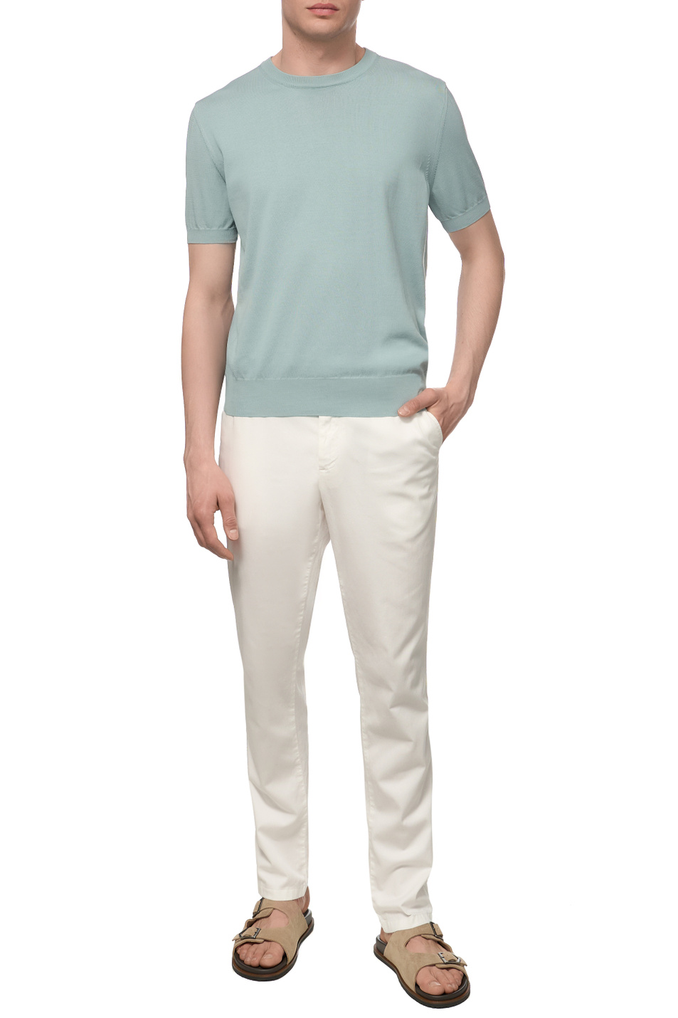 Мужской Canali Брюки из эластичного хлопка (цвет ), артикул D91697PT01636 | Фото 3