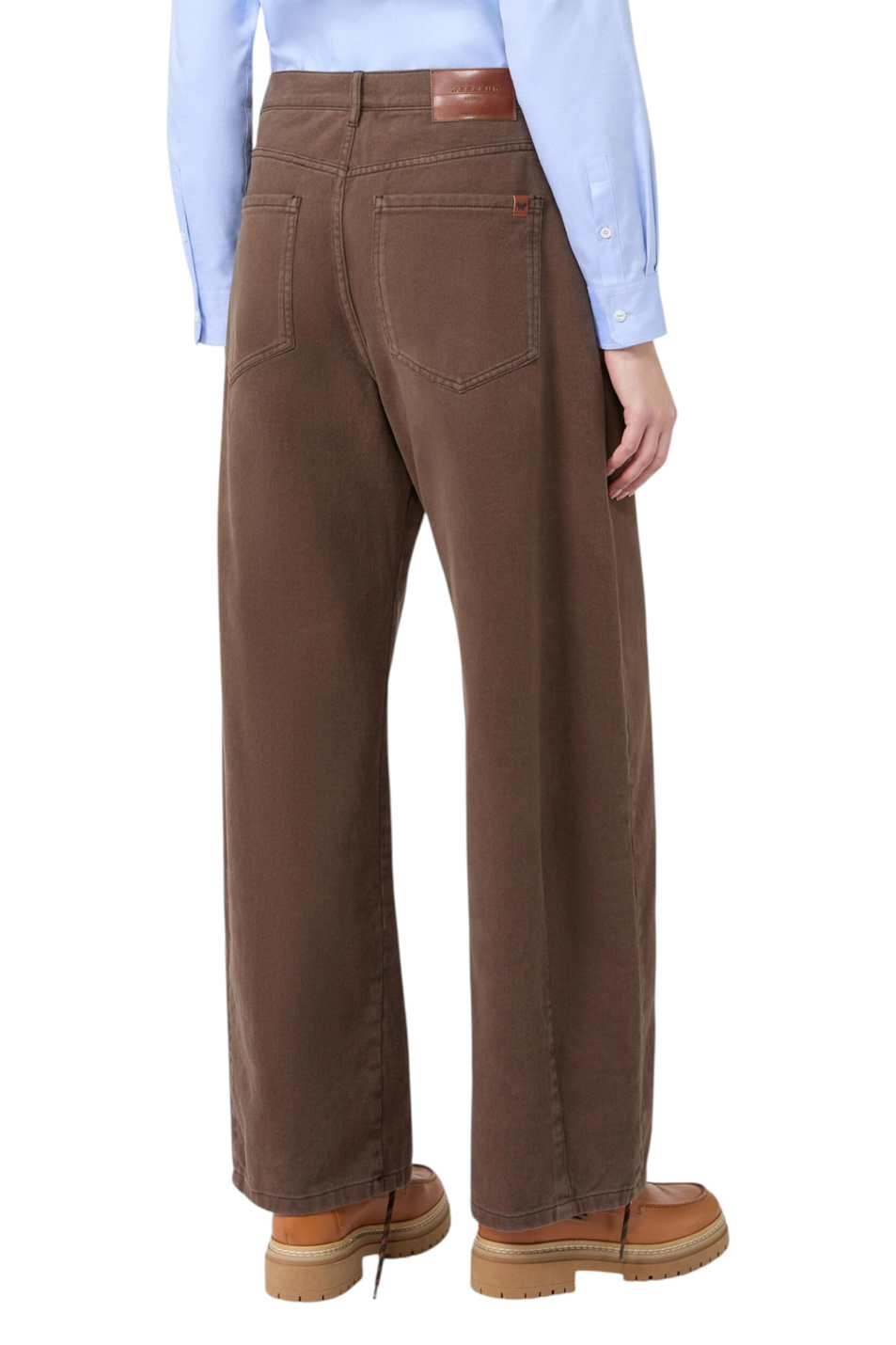 Женский Weekend Max Mara Джинсы ORDINE из хлопка (цвет ), артикул 2625136072 | Фото 4