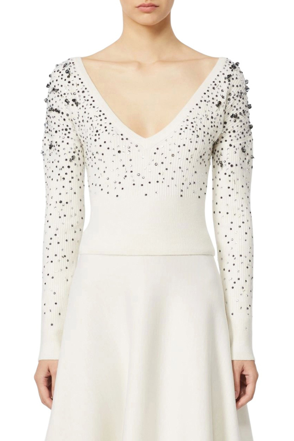 Женский Max Mara Джемпер GANG с отделкой стразами (цвет ), артикул 2611361051 | Фото 3