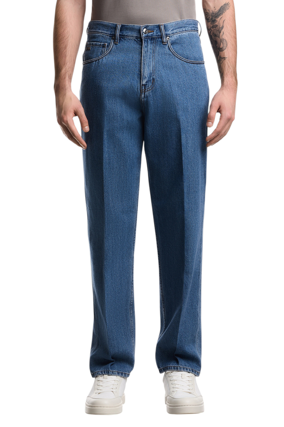 Мужской Emporio Armani Джинсы из смесового хлопка (цвет ), артикул EM000664-AF24872 | Фото 3