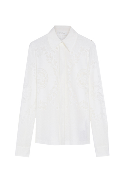 Кружевная блузка LAGHI|Основной цвет:Кремовый|Артикул:29510221 | Фото 1