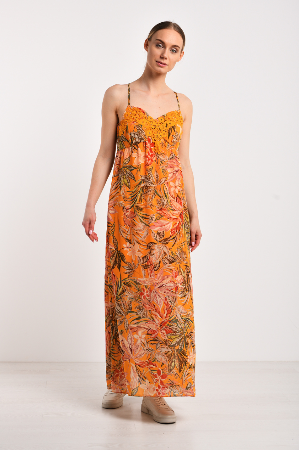 Женский Naf Naf Платье с цветочным принтом (цвет ), артикул KENR104D | Фото 1