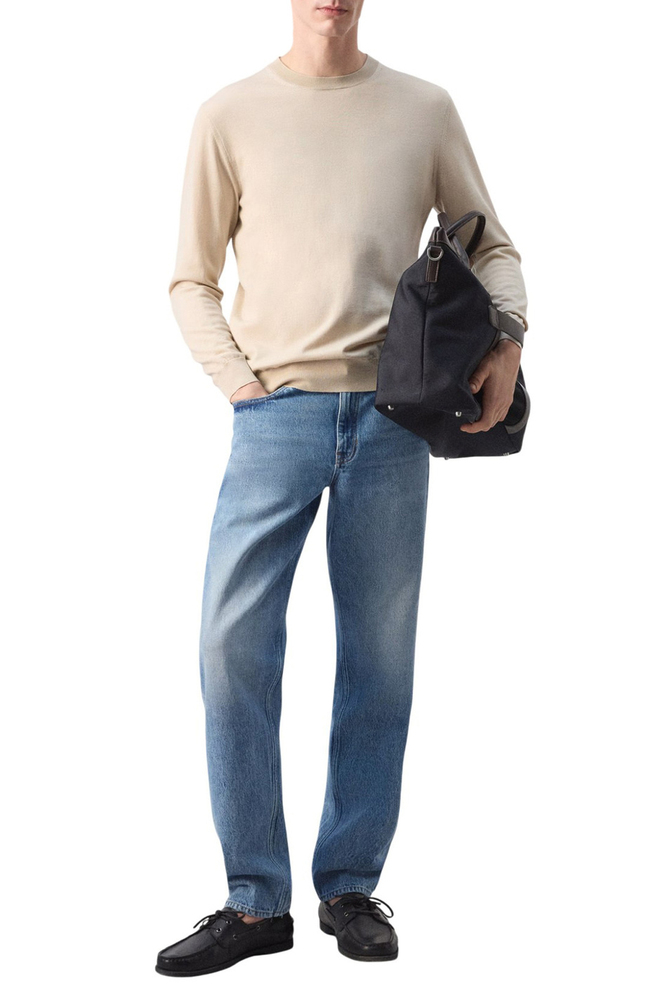 Мужской Mango Man Джинсы BOB из хлопка (цвет ), артикул 27014431 | Фото 2