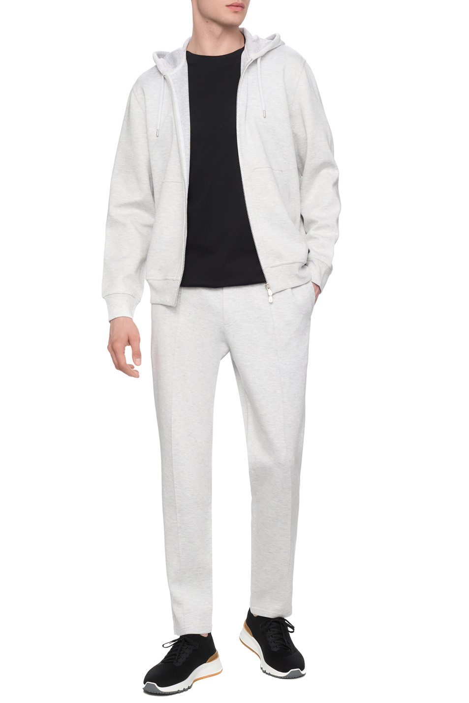 Мужской Brunello Cucinelli Футболка из натурального хлопка (цвет ), артикул M0B137444G | Фото 3