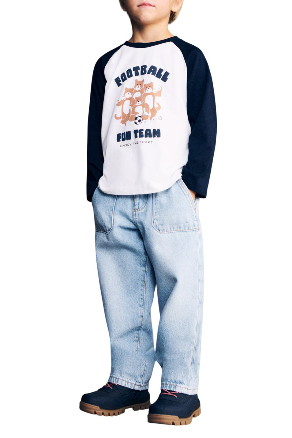 Мальчикам Mango Kids Лонгслив DTEAM с принтом (цвет ), артикул 27091260 | Фото 3