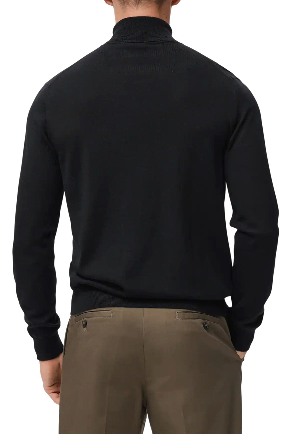 Водолазка WILLYT из шерсти|Основной цвет:Черный Мужской Mango Man Водолазка WILLYT из шерсти (цвет ), артикул 17015972 | Фото 4