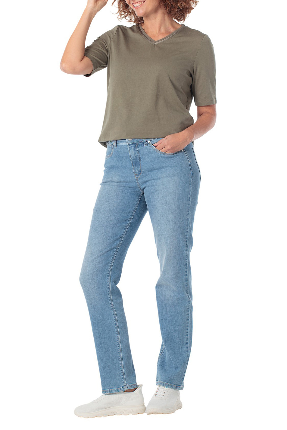 Женский Gerry Weber Футболка однотонная (цвет ), артикул N61262 | Фото 3