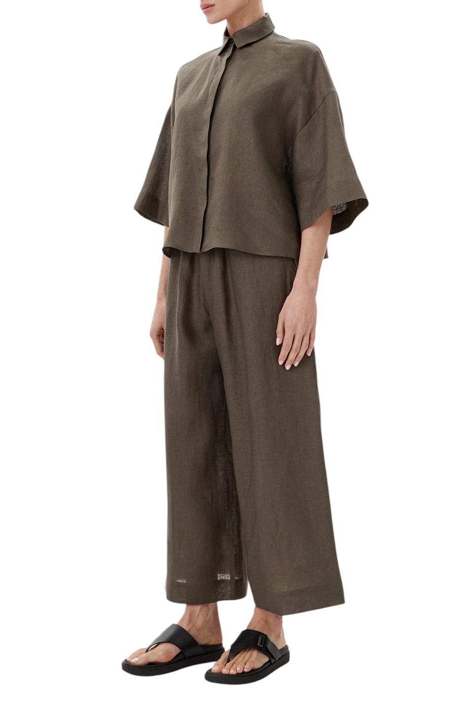 Женский Max Mara Рубашка MIRANO из льна (цвет ), артикул 2516111028 | Фото 3