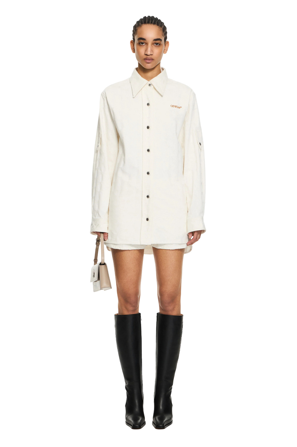Женский Off-White Рубашка джинсовая Star Jacquard (цвет ), артикул OWYQ007S26DEN0010260 | Фото 2