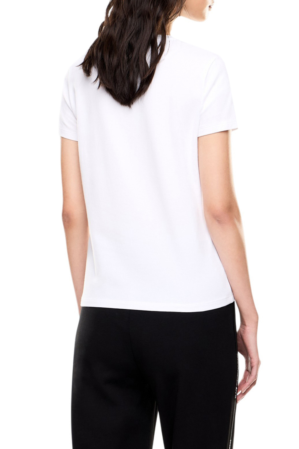 Женский EA7 Футболка из эластичного хлопка (цвет ), артикул 7W001097-AF10373 | Фото 4