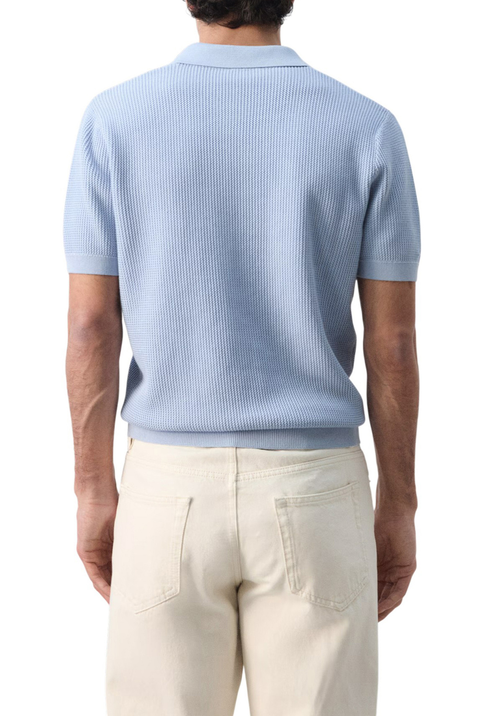 Мужской Mango Man Поло SALAS из хлопка (цвет ), артикул 27094425 | Фото 4