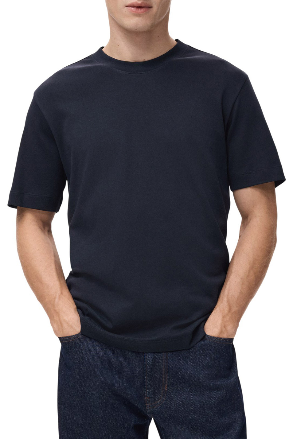 Мужской Mango Man Футболка KIMI из хлопка (цвет ), артикул 27041262 | Фото 3