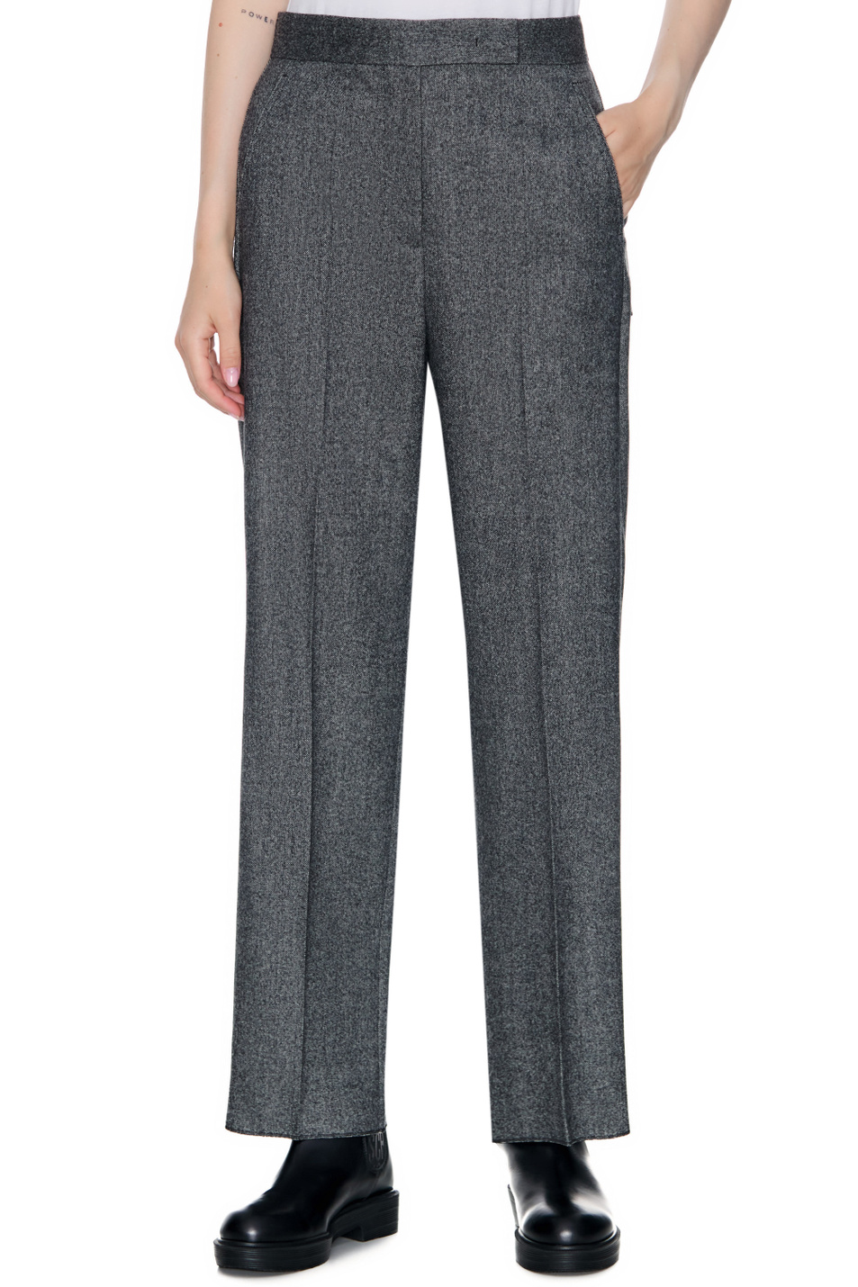Женский Max Mara Брюки FARNESE из шерсти и кашемира (цвет ), артикул 11361123 | Фото 4
