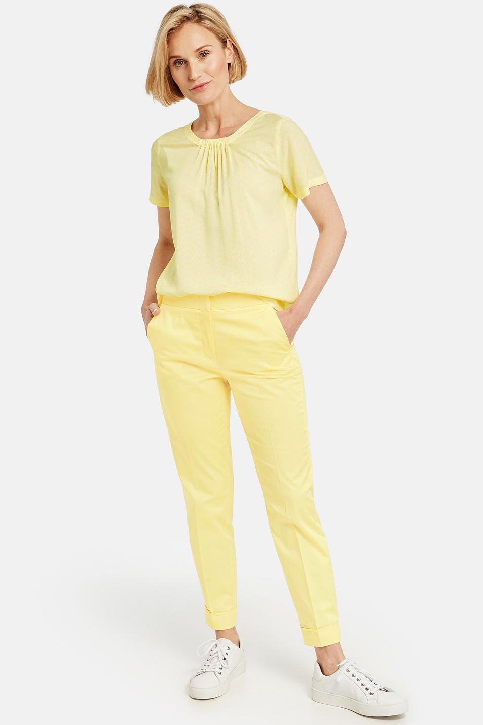 Женский Gerry Weber Брюки из эластичного хлопка (цвет ), артикул 320022-31370 | Фото 4