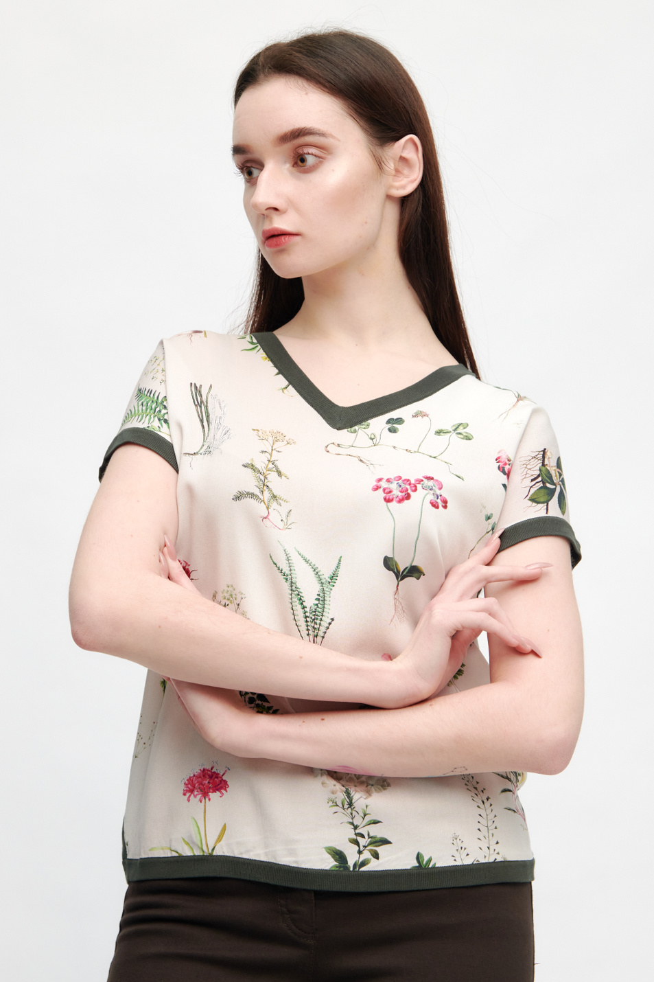 Женский Gerry Weber Футболка с цветочным принтом (цвет ), артикул 370502-44736 | Фото 4