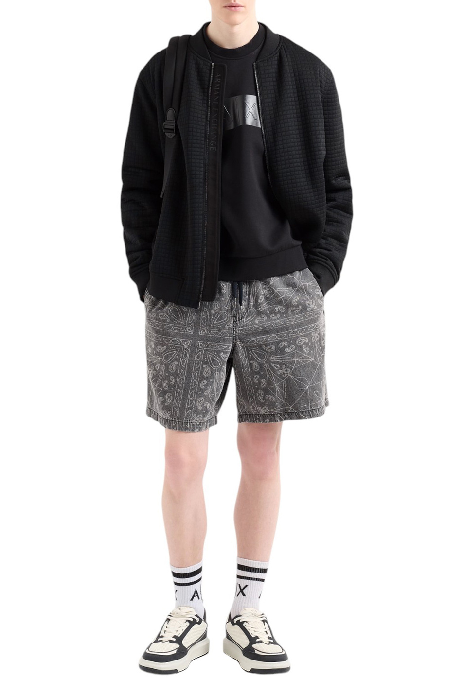 Мужской Armani Exchange Свитшот из смесового хлопка (цвет ), артикул XM000743-AF13047 | Фото 2