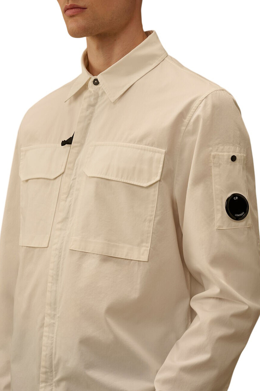 Мужской C.P. Company Куртка-рубашка с фирменной линзой (цвет ), артикул 20CMOS156A110143G | Фото 6