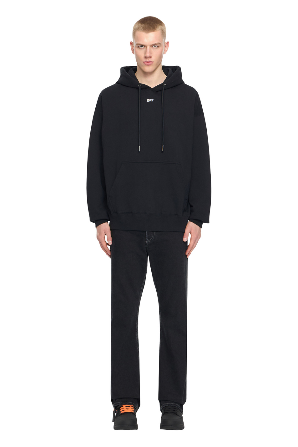 Мужской Off-White Худи PAINT ARROW с принтом (цвет ), артикул OMBB085S26FLE00K0001 | Фото 2