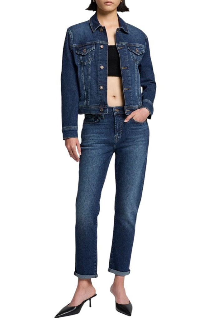 Женский 7 for all Mankind Джинсы JOSEFINA из смесового хлопка (цвет ), артикул JSWJA910BY | Фото 3