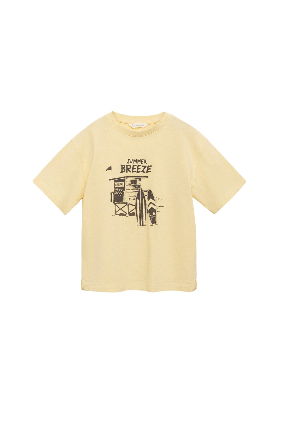 Мальчикам Mango Kids Футболка SLUB из натурального хлопка (цвет ), артикул 67027714 | Фото 1