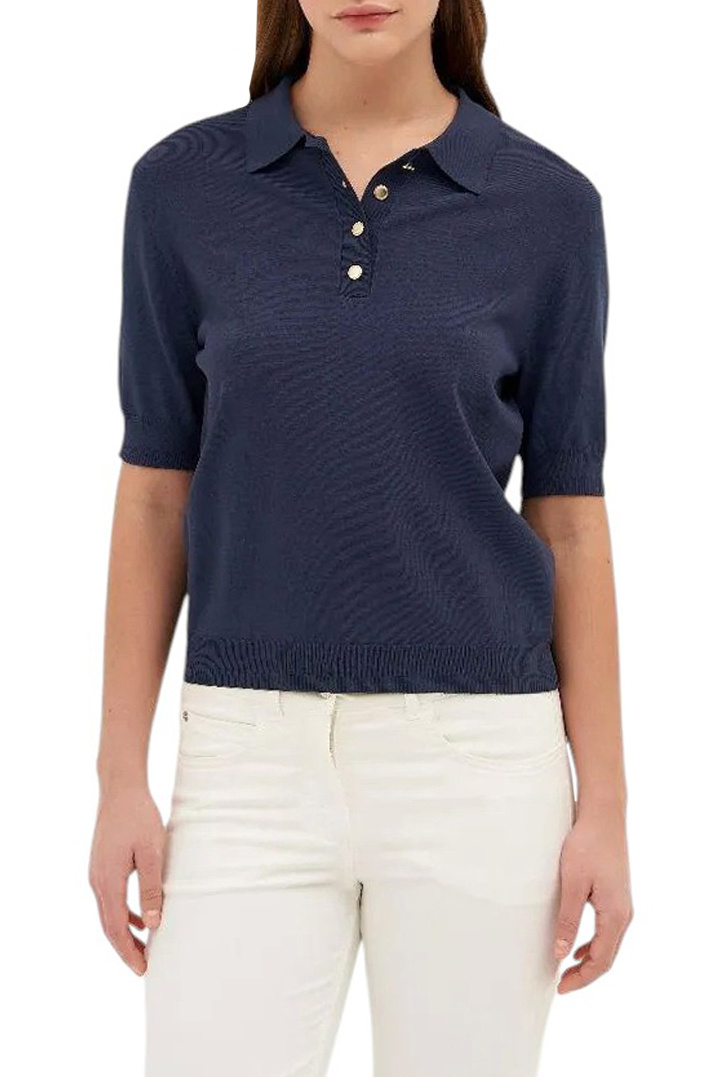 Женский Gerry Weber Поло однотонное (цвет ), артикул 571053-35719 | Фото 4