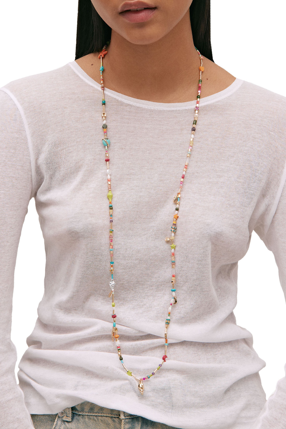 Женский Parfois Ожерелье с разноцветными камнями (цвет ), артикул 219385 | Фото 2