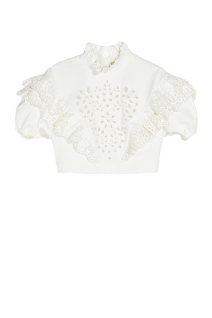 Блузка OMETTO с воланами|Основной цвет:Белый|Артикул:2321110431 | Фото 1